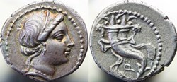 Crawford 375/2, Q (L.Cornelius Sulla), Denarius, 81 BC, military mint northern Italy (Bruttium?)