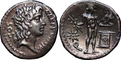 Crawford 445/2 L.LENTVLVS, C.MARC.COS (L. Cornelius Lentulus, C. Claudius Marcellus),Denarius, 49 BC