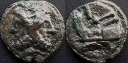 Crawford 41/5, Aes Grave (reduced) As, circa 215-212 BC, Rome
