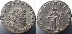 Antoninian Aureolus for Postumus RIC V.4 #447(C1)