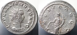 Gallienus Antoninian RIC 395 var (R2)