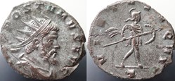 Antoninian Aureolus for Postumus Elmer 614 RIC V.4 #450(C2)