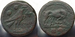 Crawford 39/3, Sextans circa 217-215 B.C., Rome