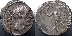 Crawford 455/1a C.ANTIVS C.F RESTIO (C. Antius C. f. Restio) Denarius