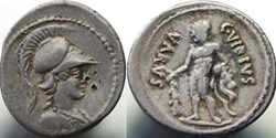 Crawford 494/38 C. VEIBIVS VAARVS (C. Vibius Varus) Denar, 42, Rom