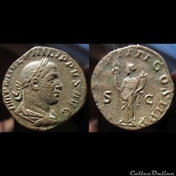 Philippus Arabs Sestertius RIC 150a