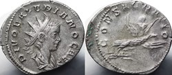 Valerianus II Antoninian, Bourdel 368 (R5), Eagle with thunderbolt