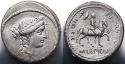 Crawford 419/1b M.LEPIDVS (M. Aemilius Lepidus), Denar