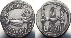 Crawford 544/26 ANT.AVG.IIIVIR R.P.C (M. Antonius)
