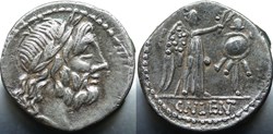 Crawford 345/2 CN.LENTVL /Cn. Cornelius Lentulus Clodianus), Quinar, 88, Rom