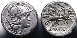 Crawford 198/1.2 Anonym, Denar, 157-156, Rom