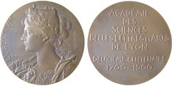 Bicentenaire de l'Académie de Lyon, 1900