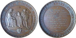 Pose de la première pierre de ND de Fourvière, 1872