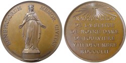 Inauguration de la statue de ND de Fourvière, 1852