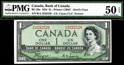 billet de 1 dollars 1954