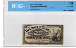 25 cents 1900
