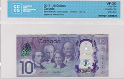 billet de 10 dollars2017 BC75