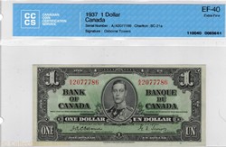 1 BILLET DE 1 DdOLLAR