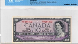 billets de 10 dollars 1954