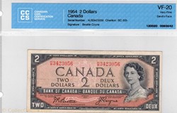 billet de 2 dollars 1954 BC-30b