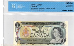 billet de 1 dollar 1973 BC-46aA