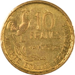 10 francs Guiraud 1953