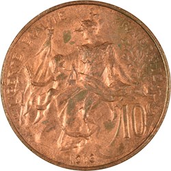 10 centimes Daniel-Dupuis 1916