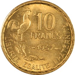 10 francs Guiraud 1957