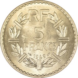 5 francs Lavrillier 1949