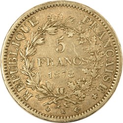 5 francs Hercule 1878 K