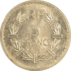 5 francs Lavrillier 1945