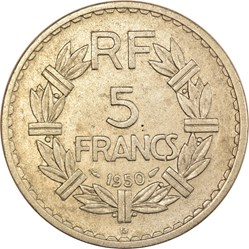 5 francs Lavrillier 1950 B