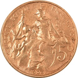 5 centimes Daniel-Dupuis 1903