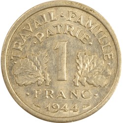 1 franc Francisque 1944 C