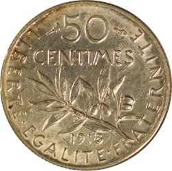50 centimes Semeuse 1918