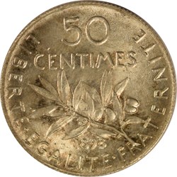 50 centimes Semeuse 1898