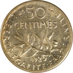 50 centimes Semeuse 1920