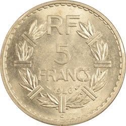 5 francs Lavrillier 1946 C
