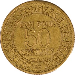 50 centimes Chambres de Commerce 1925