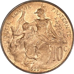 10 centimes Daniel-Dupuis 1899 (MS65)