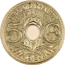 5 centimes Lindauer 1939