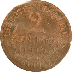 2 centimes Daniel-Dupuis 1910