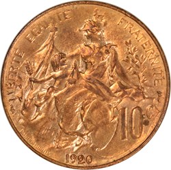 10 centimes Daniel-Dupuis 1920