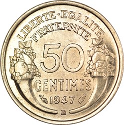 50 centimes Morlon 1947 B