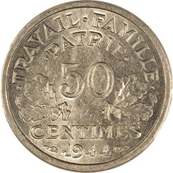 50 centimes Francisque 1944