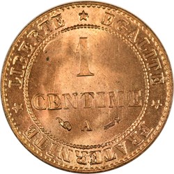 1 centime Cérès 1884 A