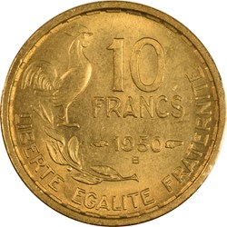 10 francs Guiraud 1950 B