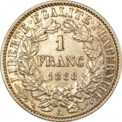1 franc Cérès 1888 A
