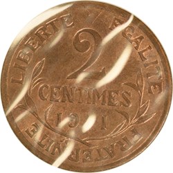 2 centimes Daniel-Dupuis 1911