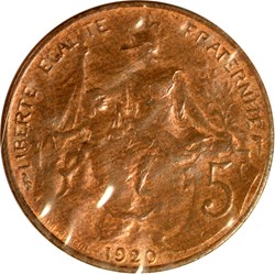 5 centimes Daniel-Dupuis 1920